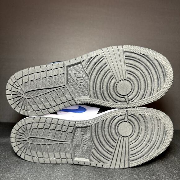 Size 5 - Nike Air Jordan 1 Mid GS Racer Blue Men's Shoes - Picture 6 of 8